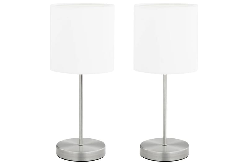 Bordslampor 2 st touch-knapp vit E14 - Vit - Fönsterlampa - Hall lampa - Bordslampa - Fönsterlampa på fot - Sängbordslampa