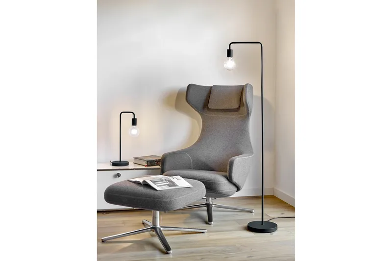 Diallo Bordslampa E27 mattsvart - Matt svart - Belysning - Lampor & belysning inomhus - Bordslampa