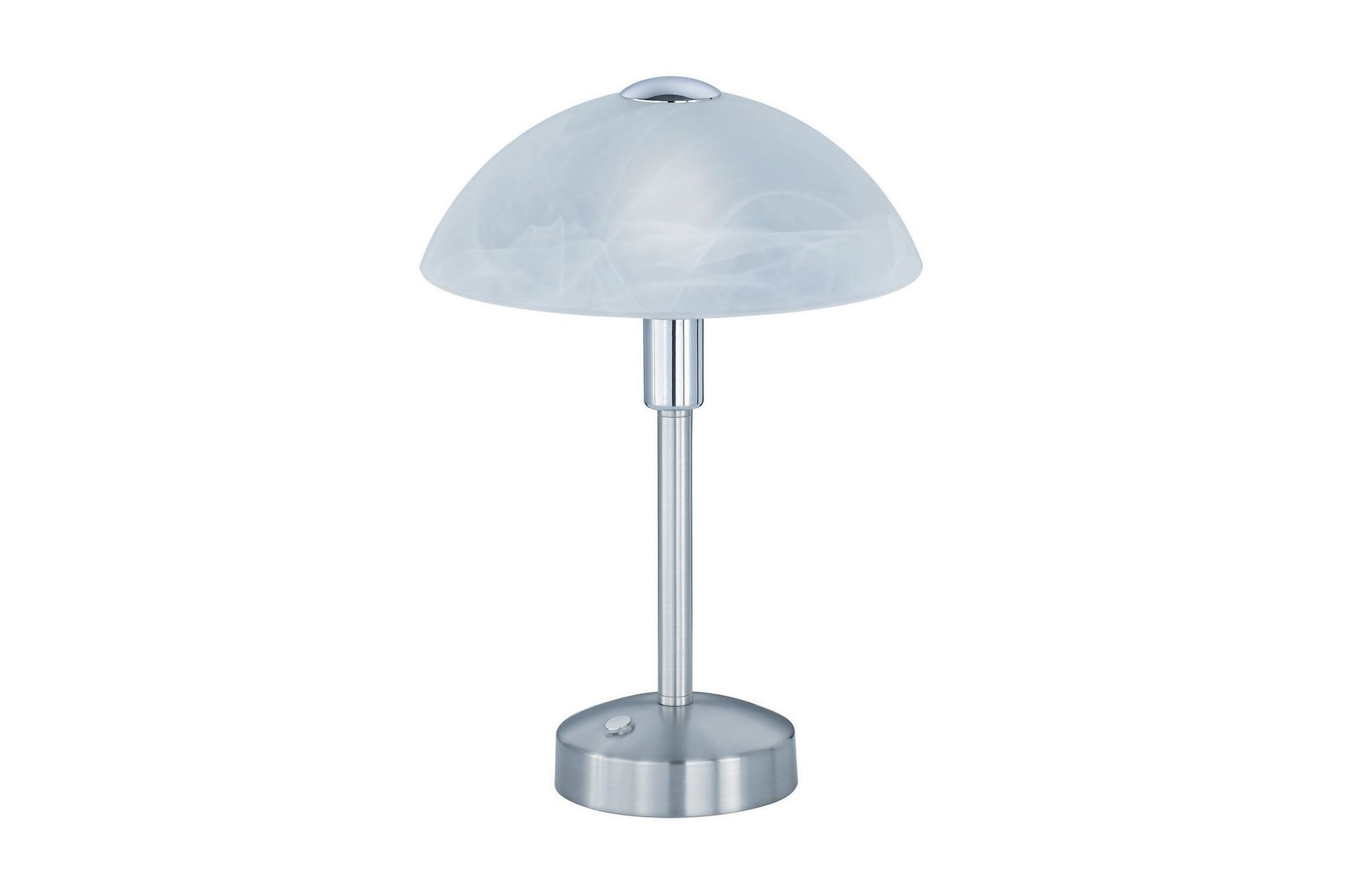 Donna LED Bordslampa borstad stål - Borstad stål/Vit