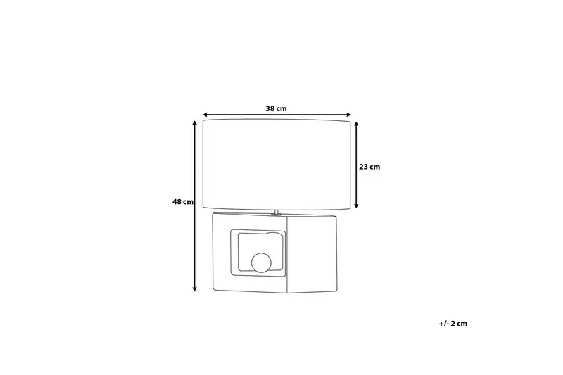 Duero Bordslampa 38 cm - Grå - Belysning - Lampor & belysning inomhus - Bordslampa