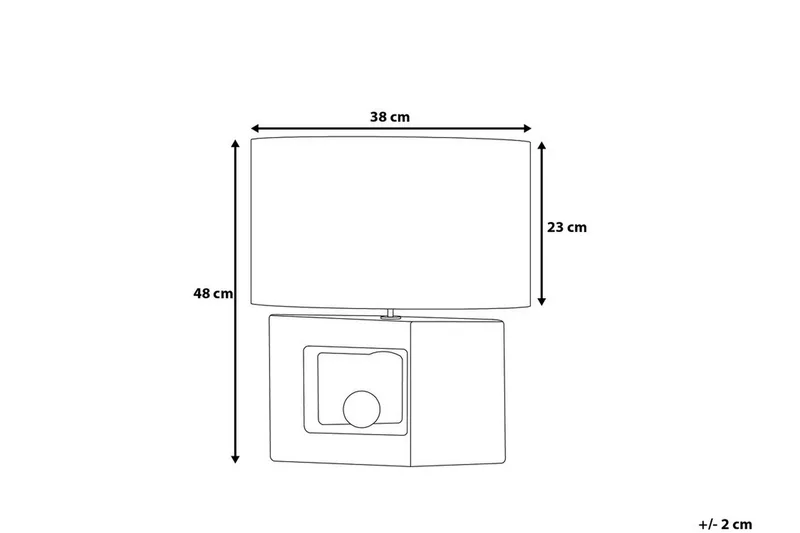 Duero Bordslampa 38 cm - Grå - Belysning - Lampor & belysning inomhus - Bordslampa