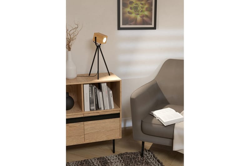 Bordslampa Eglo Ayles - Brun/Svart - Belysning - Lampor & belysning inomhus - Bordslampa