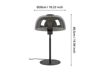 Bordslampa Eglo Solo 2 Svart-Transparent - Svart - Belysning - Lampor & belysning inomhus - Bordslampa