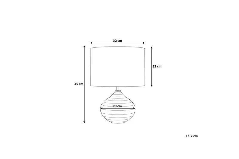 Kuban Bordslampa 32 cm - Silver - Belysning - Lampor & belysning inomhus - Bordslampa