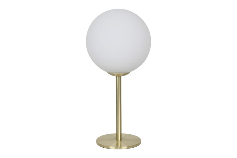 MOLEKYL bordlampa 1, matt mässing/vit - Aneta Lighting - Bordslampa - Fönsterlampa på fot - Hall lampa - Sängbordslampa - Fönsterlampa