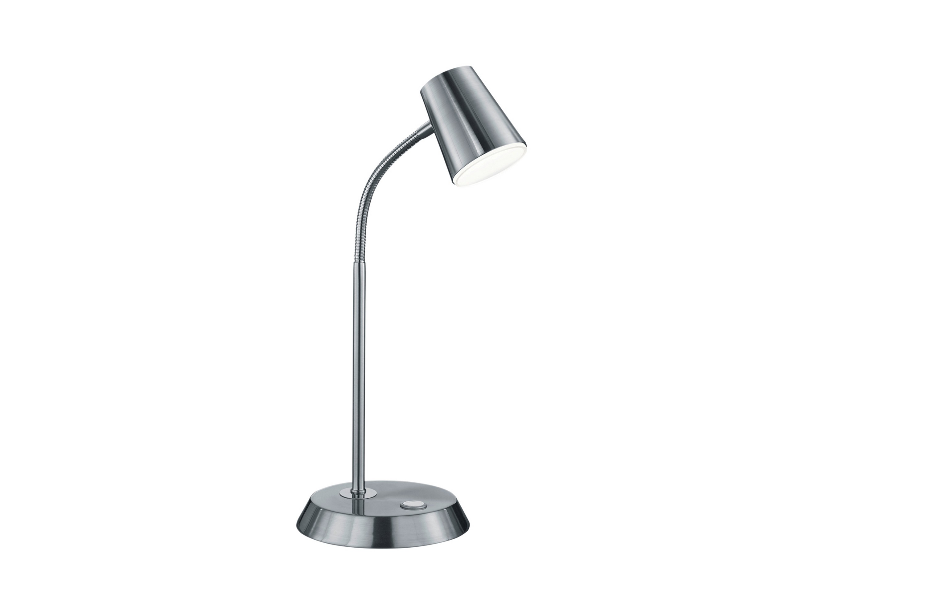 Narcos LED bordslampa borstad stål Borstad stål/Vit