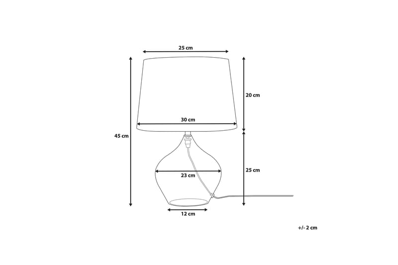 Osum Bordslampa 25 cm - Transparent - Belysning - Lampor & belysning inomhus - Bordslampa