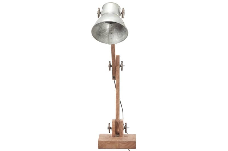 Skrivbordslampa industriell silver rund 58x18x90 cm E27 - be Basic - Läslampa bord - Skrivbordslampor & kontorslampor