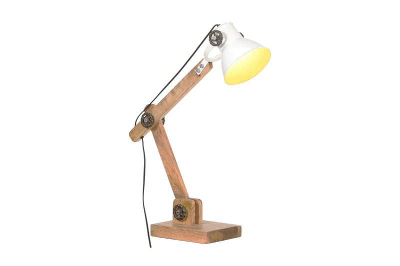 Skrivbordslampa industriell vit rund 58x18x90 cm E27 - be Basic - Skrivbordslampor & kontorslampor - Läslampa bord