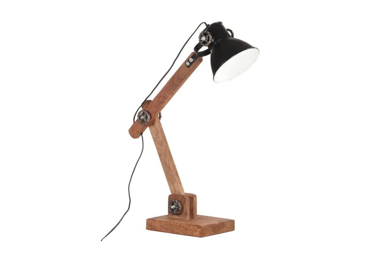 Skrivbordslampa industriell svart rund 58x18x90 cm E27 - Svart - Läslampa bord - Skrivbordslampor & kontorslampor