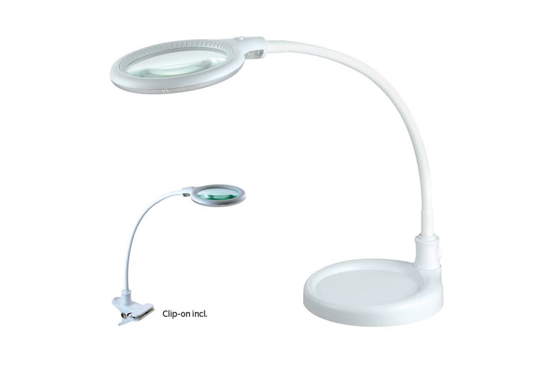 Skrivbordslampa Magni Förstoring Vit - Halo Design - Läslampa bord - Skrivbordslampor & kontorslampor