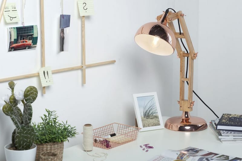 Skrivbordslampa Salado 53 cm - Koppar - Belysning - Lampor & belysning inomhus - Bordslampa - Skrivbordslampor & kontorslampor