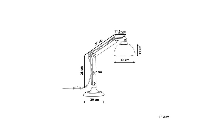 Skrivbordslampa Salado 53 cm - Koppar - Läslampa bord - Skrivbordslampor & kontorslampor