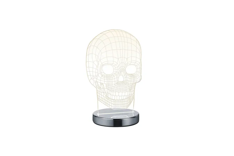 Skull LED Bordslampa krom - Krom - Belysning - Lampor & belysning inomhus - Bordslampa