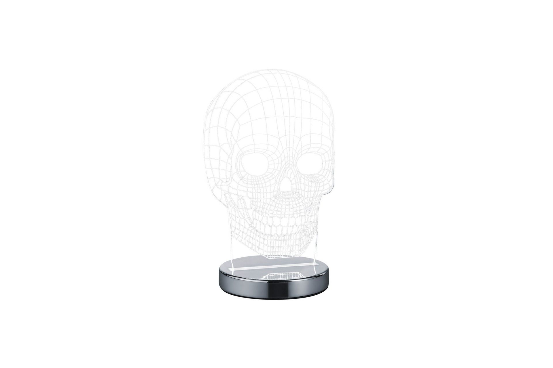 Skull LED Bordslampa krom - Krom