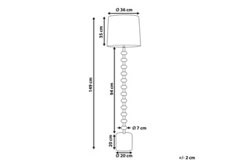 Cresel Golvlampa 160 cm - Off White - Belysning - Lampor & belysning inomhus - Golvlampa
