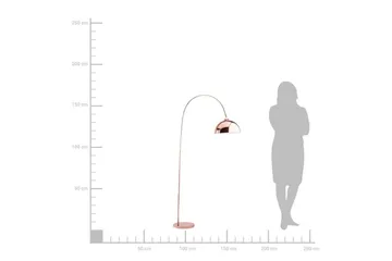Candella Golvlampa 160 cm - Koppar - Belysning - Lampor & belysning inomhus - Designlampor - Båglampa