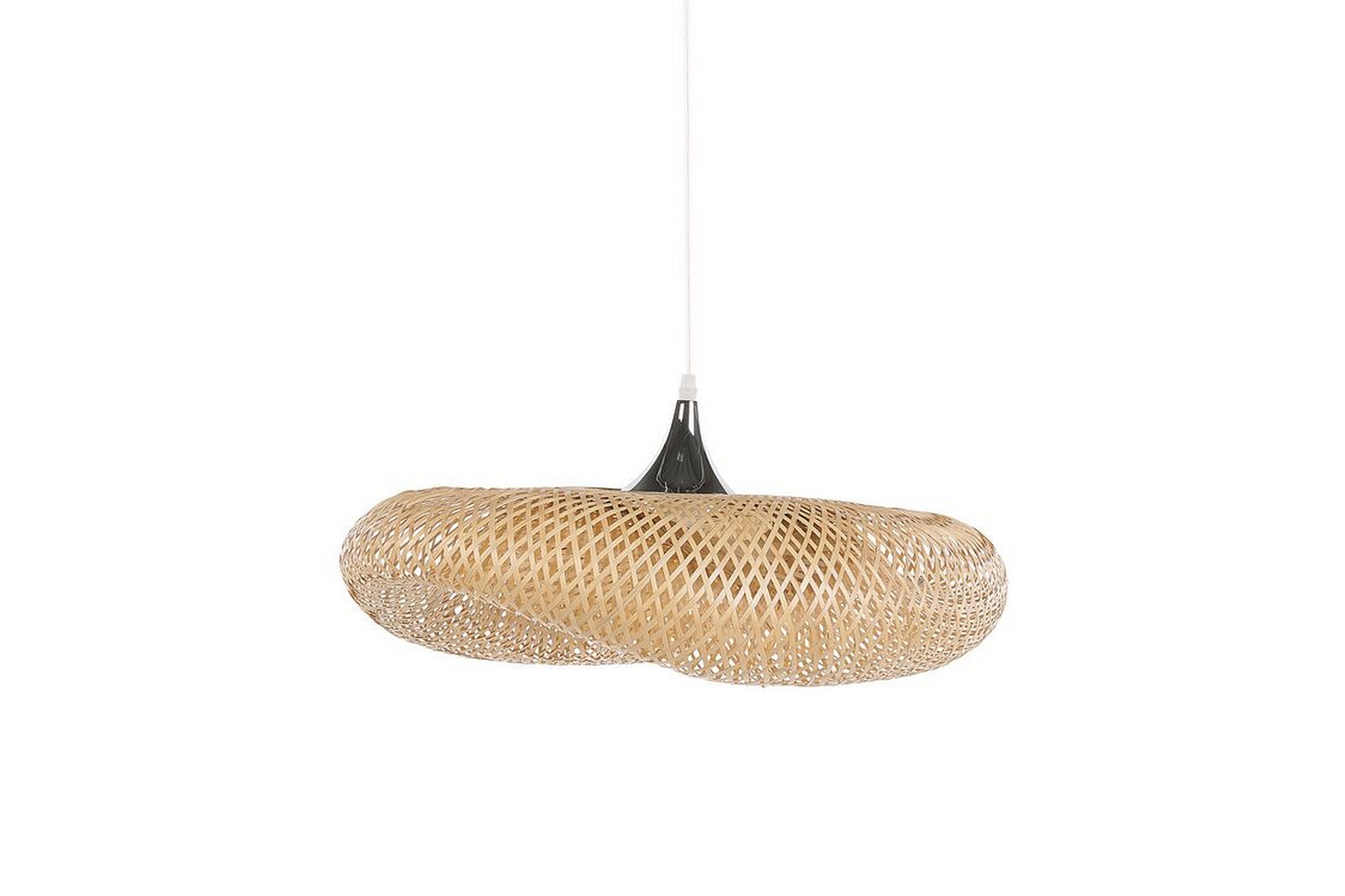 Taklampa Dunboyne Liten Bambu/Ljusbrun