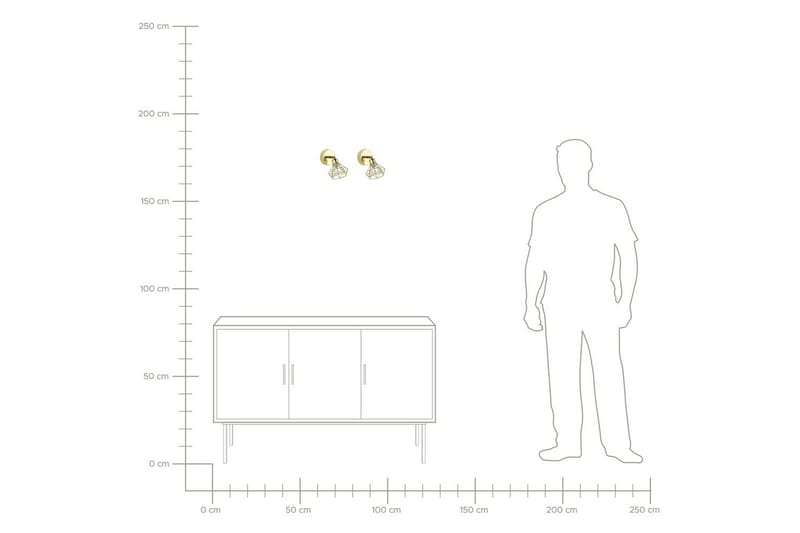 Ermana Spotlight 2 st G9 - Guld - Belysning - Lampor & belysning inomhus - Hall lampa