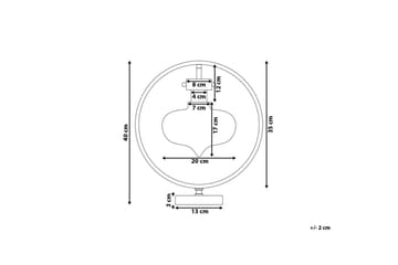 Esevern Bordslampa 40 cm E27 - Mässing - Belysning - Lampor & belysning inomhus - Bordslampa