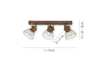 Alami Just Light Vägg/taklampa - Brass - Belysning - Lampor & belysning inomhus - Fönsterlampa