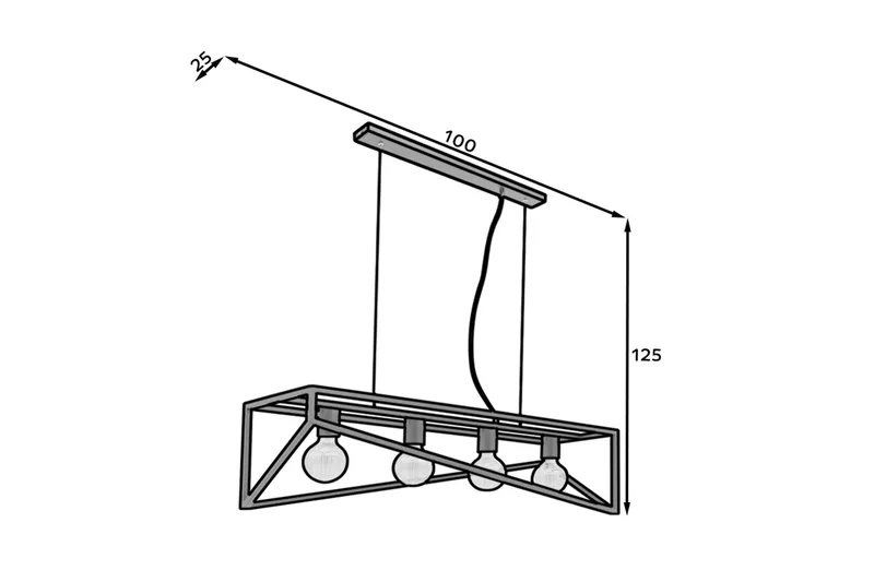 Eluvies Pendellampa Rund - Svart - Belysning - Lampor & belysning inomhus - Fönsterlampa