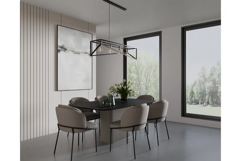 Eluvies Pendellampa Rund - Svart - Belysning - Lampor & belysning inomhus - Fönsterlampa