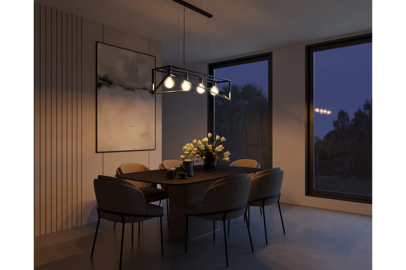 Eluvies Pendellampa Rund - Svart - Belysning - Lampor & belysning inomhus - Fönsterlampa