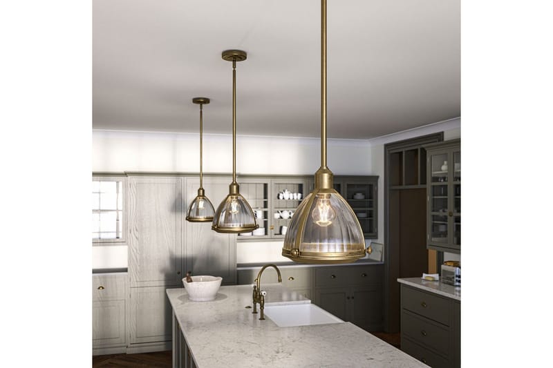 Hänglampa Hinkley Elroy Heritage mässing - Heritage mässing - Belysning - Lampor & belysning inomhus - Fönsterlampa