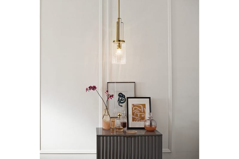 Hänglampa Kichler Kimrose Borstad naturlig mässing - Borstad naturlig mässing - Belysning - Lampor & belysning inomhus - Fönsterlampa