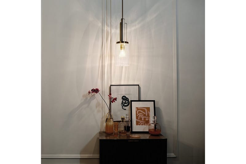 Hänglampa Kichler Kimrose Borstad naturlig mässing - Borstad naturlig mässing - Belysning - Lampor & belysning inomhus - Fönsterlampa