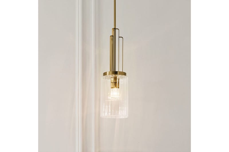 Hänglampa Kichler Kimrose Borstad naturlig mässing - Borstad naturlig mässing - Belysning - Lampor & belysning inomhus - Fönsterlampa