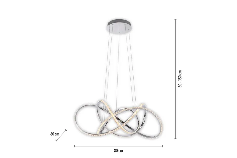 Kiribi Paul Neuhaus Taklampa - Chrome - Belysning - Lampor & belysning inomhus - Fönsterlampa