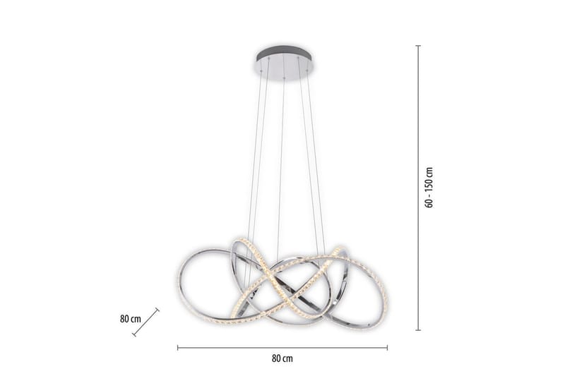 Kiribi Paul Neuhaus Taklampa - Chrome - Belysning - Lampor & belysning inomhus - Fönsterlampa