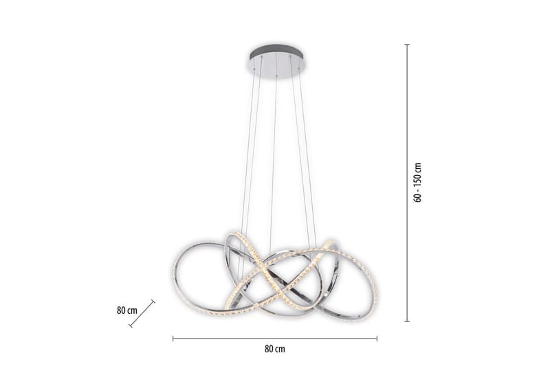 Kiribi Paul Neuhaus Taklampa - Chrome - Belysning - Lampor & belysning inomhus - Fönsterlampa