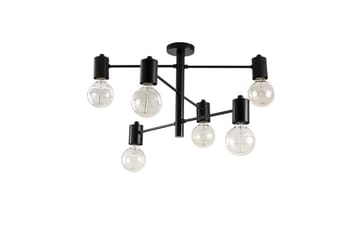 Ljuskrona Hexaia Ner Svart - Svart - Belysning - Lampor & belysning inomhus - Fönsterlampa