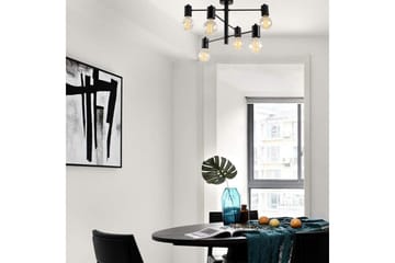 Ljuskrona Hexaia Ner Svart - Svart - Belysning - Lampor & belysning inomhus - Fönsterlampa