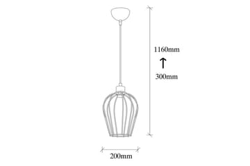Ljuskrona Majrulali Black Enkeluttag - Enkeluttag - Belysning - Lampor & belysning inomhus - Fönsterlampa