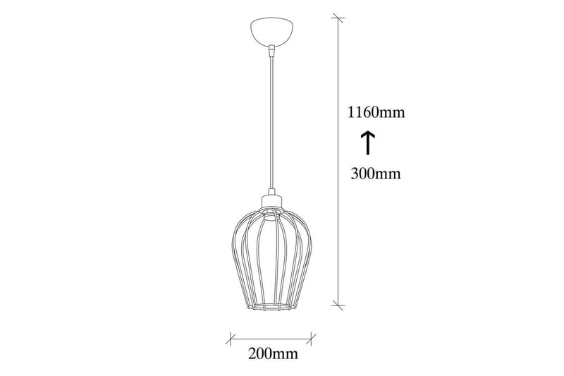 Ljuskrona Majrulali Black Enkeluttag - Enkeluttag - Belysning - Lampor & belysning inomhus - Fönsterlampa