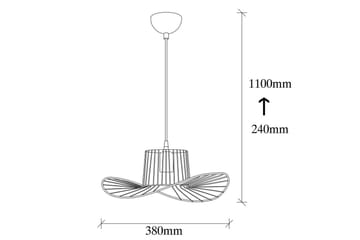 Ljuskrona Majrulato Black - Diameter: 38 cm - Belysning - Lampor & belysning inomhus - Fönsterlampa