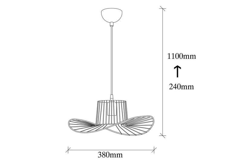 Ljuskrona Majrulato Black - Diameter: 38 cm - Belysning - Lampor & belysning inomhus - Fönsterlampa