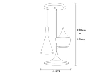Ljuskrona Mangol Set Svart / Rany - Guld/Svart - Belysning - Lampor & belysning inomhus - Fönsterlampa