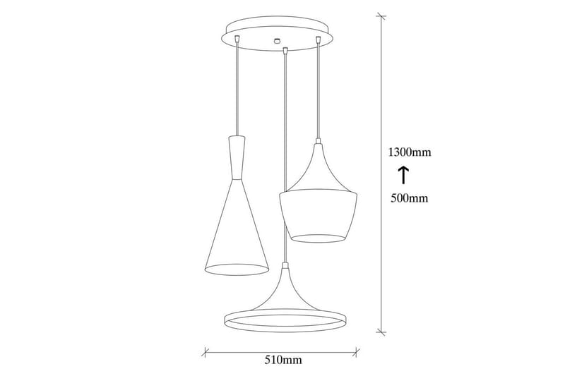 Ljuskrona Mangol Set Svart / Rany - Guld/Svart - Belysning - Lampor & belysning inomhus - Fönsterlampa