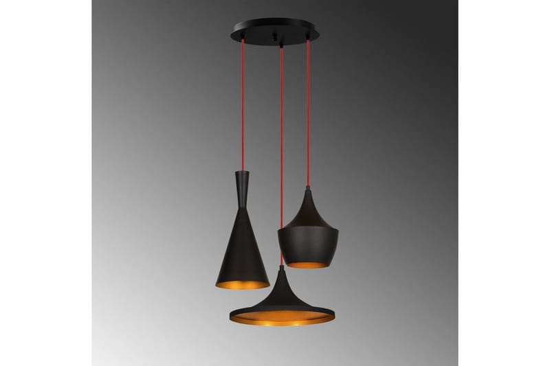 Ljuskrona Mangol Set Svart / Rany - Guld/Svart - Belysning - Lampor & belysning inomhus - Fönsterlampa