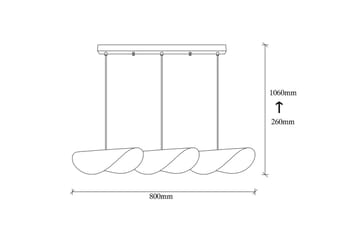 Ljuskrona Sugana Tre Vit / Rany - Guld/Vit - Belysning - Lampor & belysning inomhus - Fönsterlampa