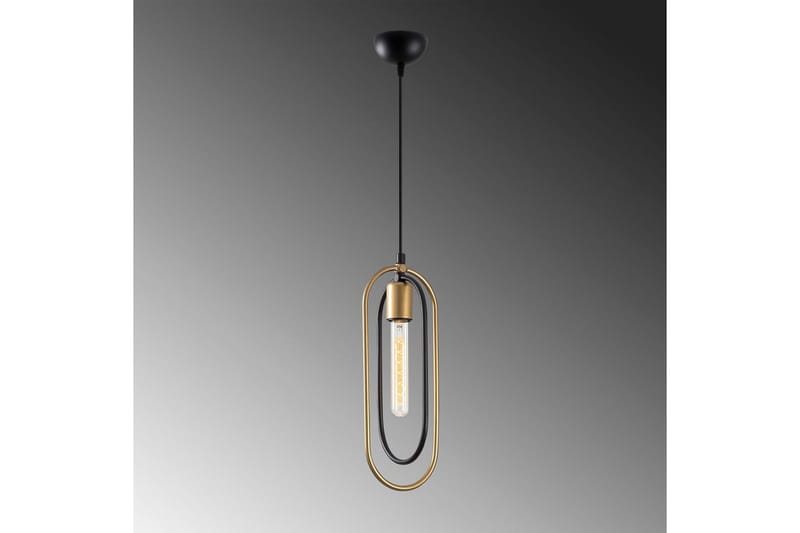 Ljuskrona Pindor Sibgle svart / guld - Guld/Svart - Belysning - Lampor & belysning inomhus - Fönsterlampa