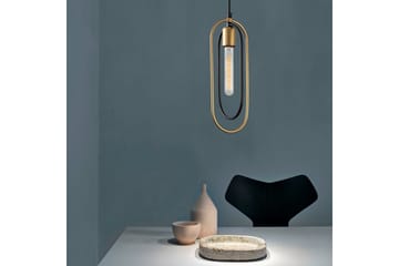 Ljuskrona Pindor Sibgle svart / guld - Guld/Svart - Belysning - Lampor & belysning inomhus - Fönsterlampa