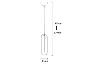 Ljuskrona Pindor Sibgle svart / guld - Guld/Svart - Belysning - Lampor & belysning inomhus - Fönsterlampa