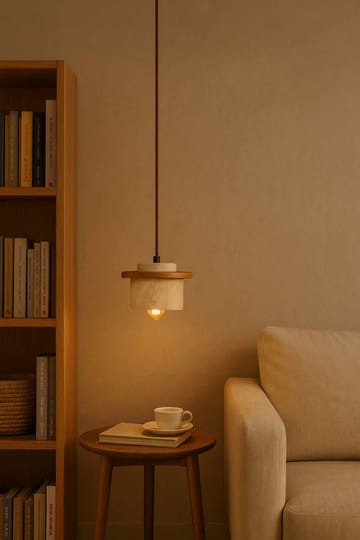 Meyros Pendellampa - Beige Och Ek - Belysning - Lampor & belysning inomhus - Fönsterlampa