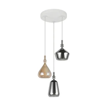 Pendel TRIO Aldea - 3 lampor/Bärnsten/Kromad - Belysning - Lampor & belysning inomhus - Fönsterlampa